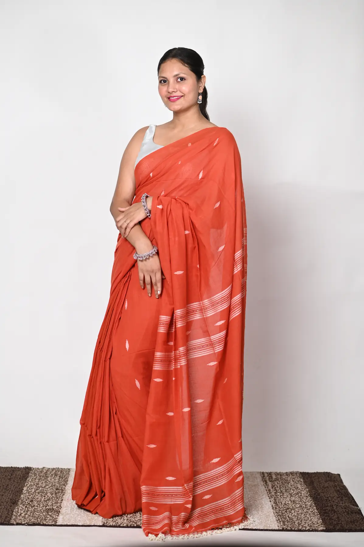 mulmul cotton handloom saree