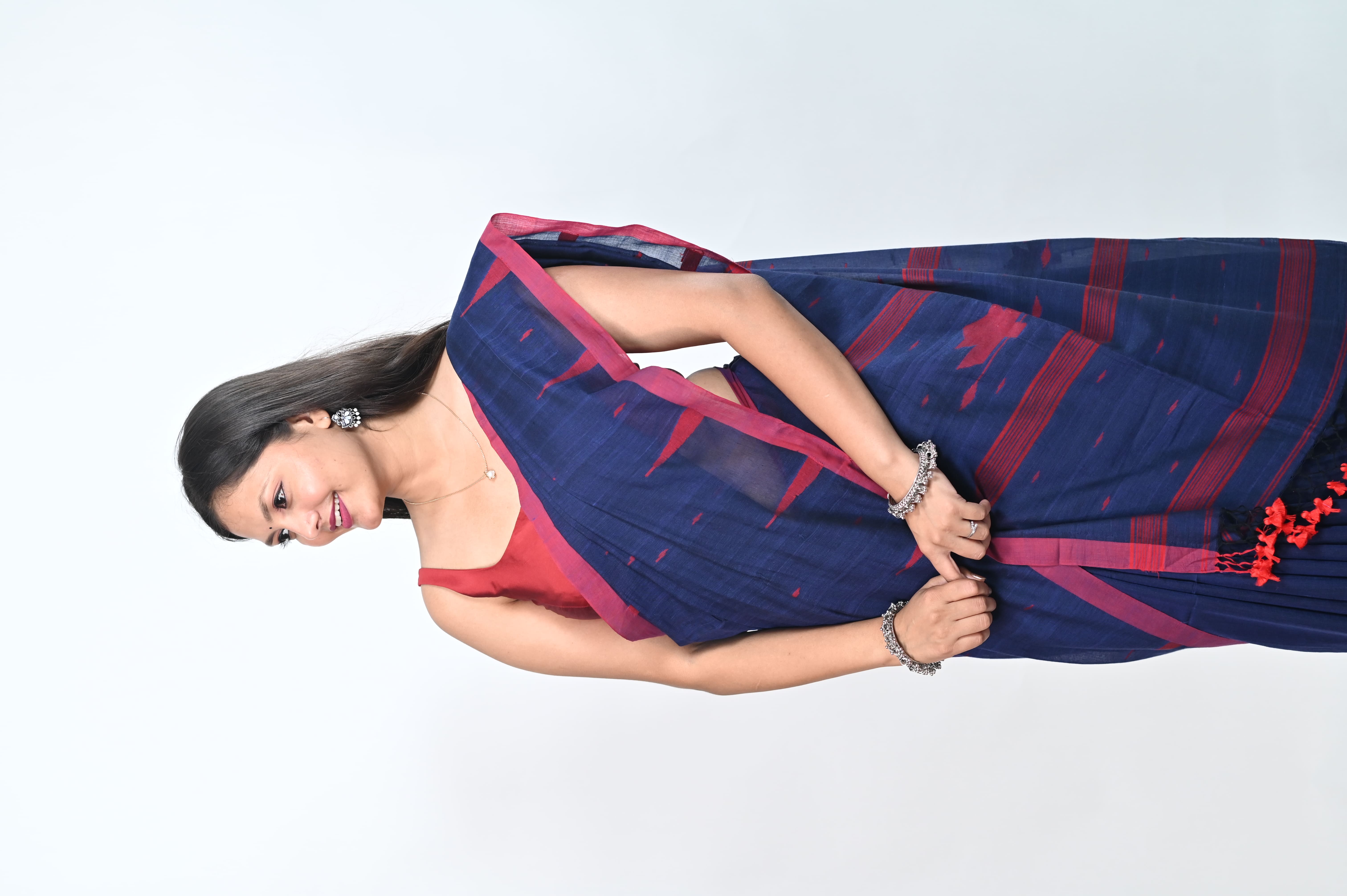 Mulmul cotton handloom saree