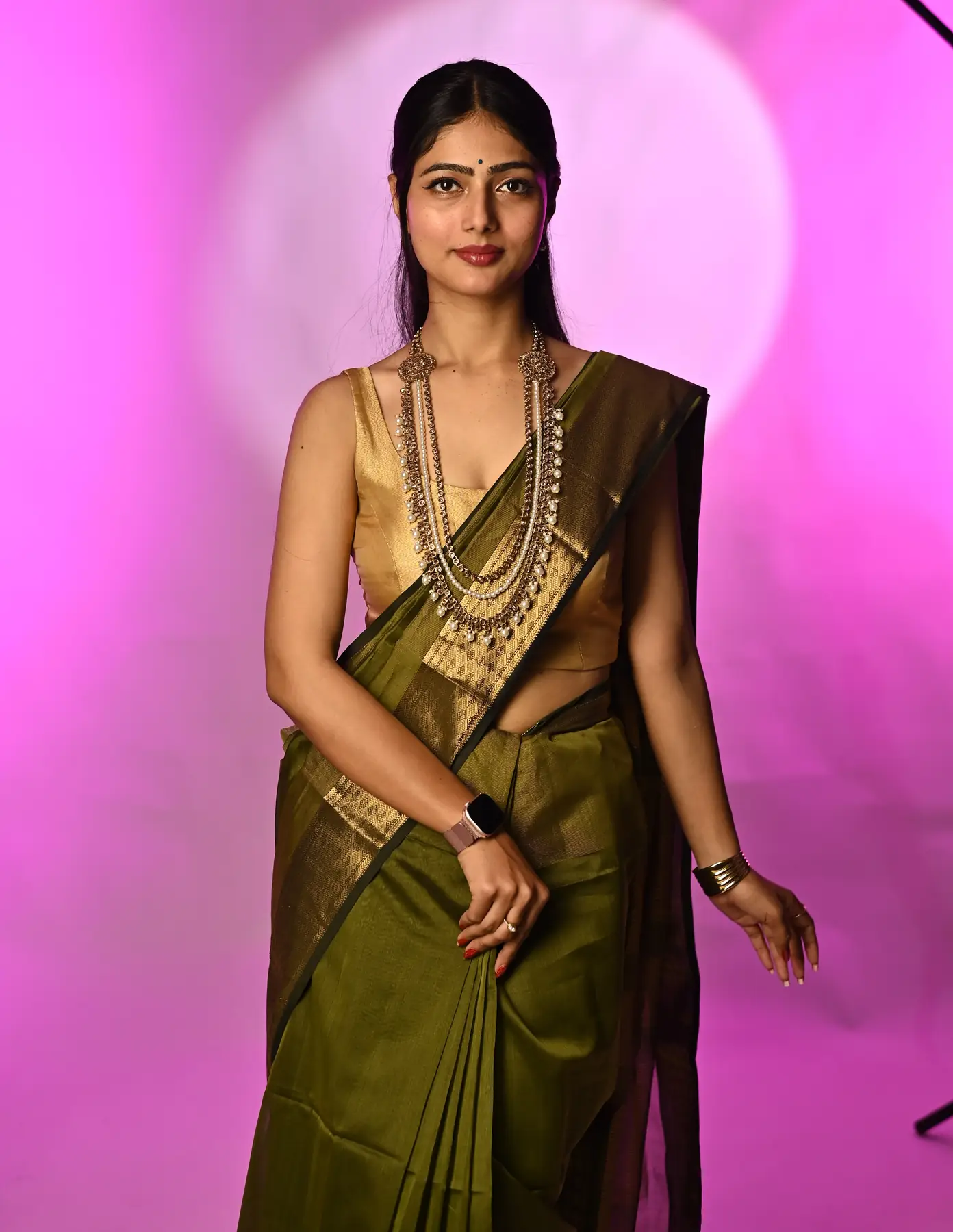 Handloom maheshwari silk saree