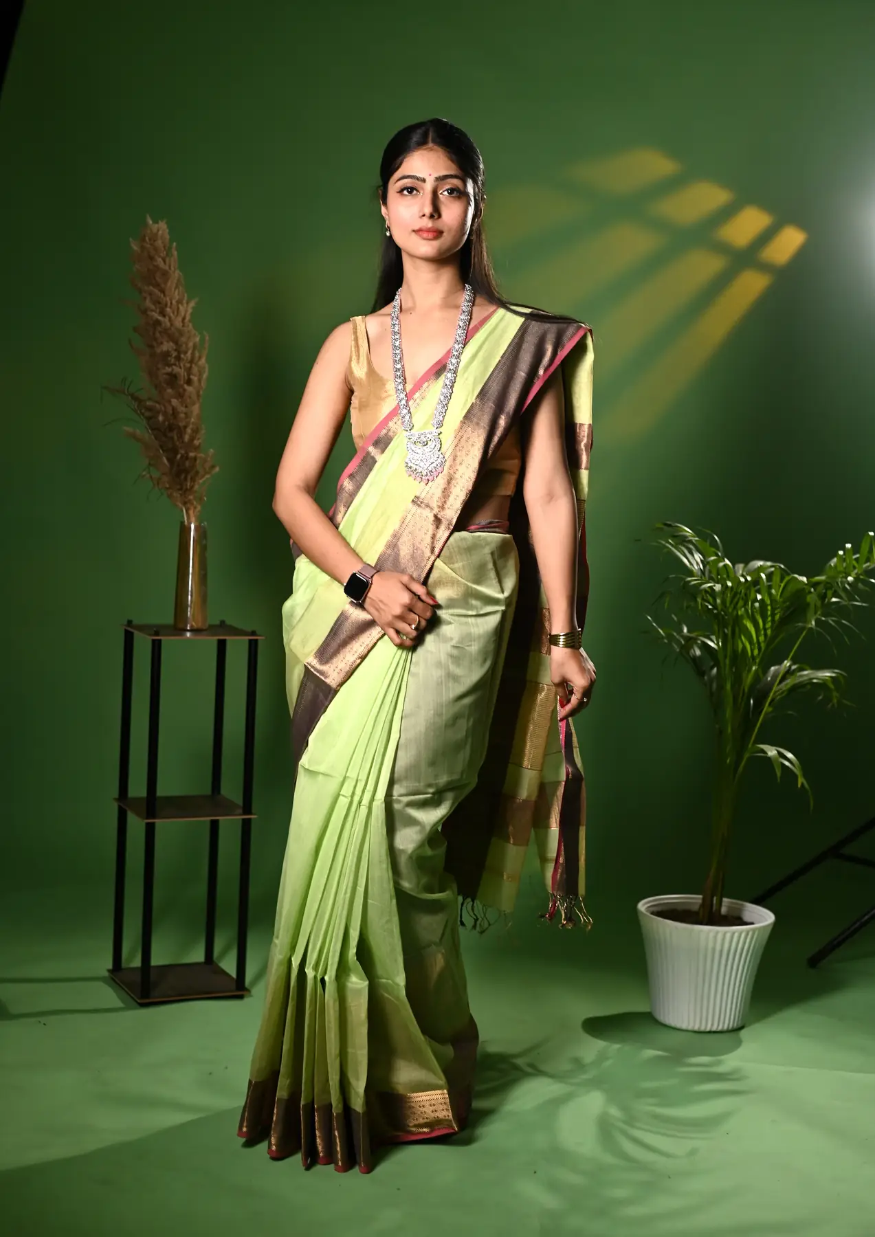 Handloom maheshwari  silk saree