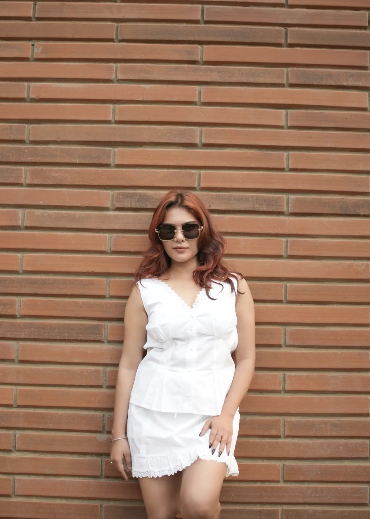 Noon Pintuck Set – Elegant White Cotton Co-Ord Set